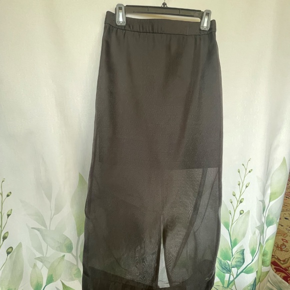 BCBGMAXAZRIA black tulle with glow maxi skirt - Picture 4 of 8